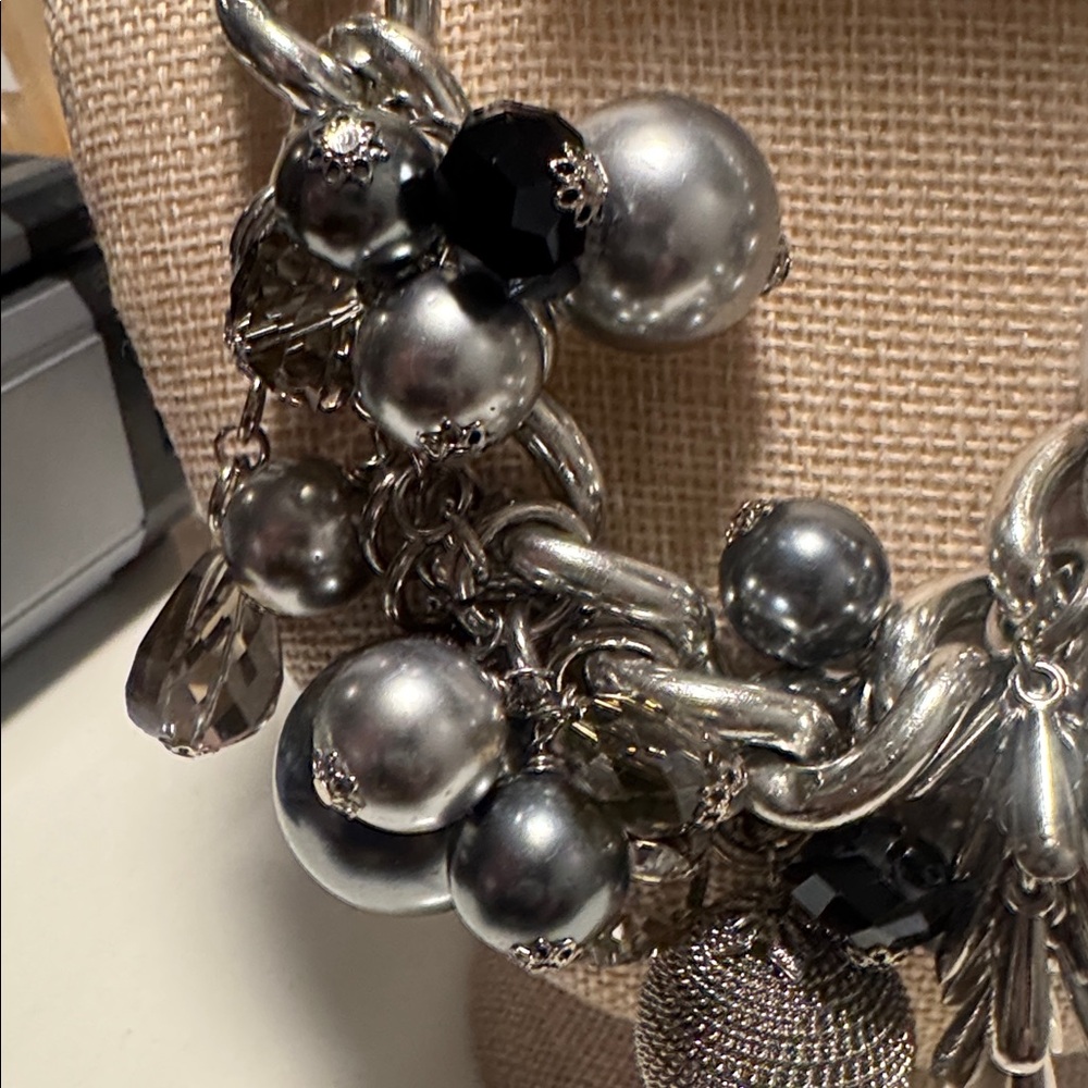 Cara New York Silver Charm Statement Necklace (BR999/3) - Picture 5 of 10